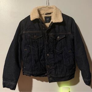 GAP Denim Jacket with Cream Sherpa Lining